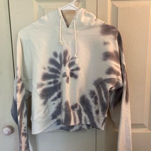 Cropped Tie Dye Hoodie